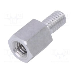 10 pcs x DREMEC - 236X08 - Screwed spacer sleeve, 8mm, Int.thread: M4, Ext.thread: M4