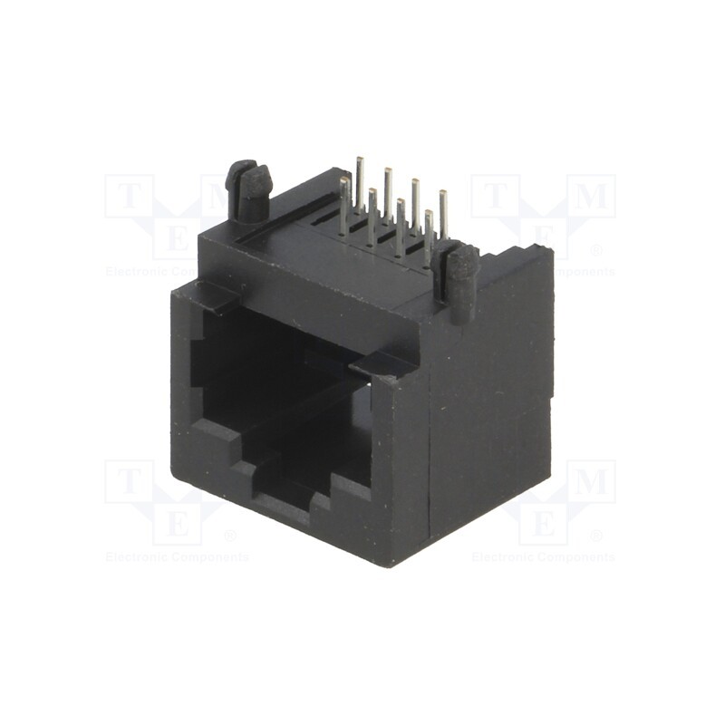 1 pcs x KEYSTONE - 942 - Socket, RJ45, PIN: 8, Layout: 8p8c, on PCBs, THT, angled 90°