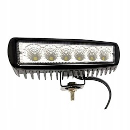 Halogen searchlight work lamp 6 LED 18W 12 24V