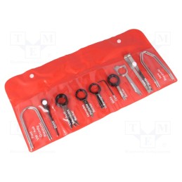 1 set x 4CARMEDIA - KLUCZ-65.228 - Radio release key, Audi,BMW,Ford,Mercedes,Opel,Porsche,VW