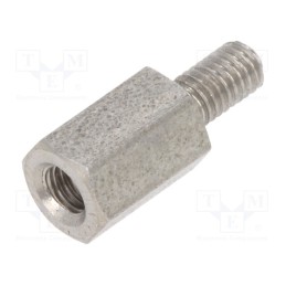 10 pcs x DREMEC - 244X08 - Screwed spacer sleeve, 8mm, Int.thread: M3, Ext.thread: M3