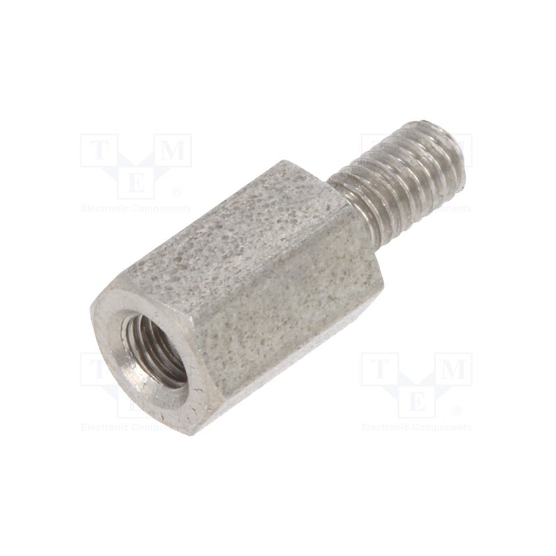 10 pcs x DREMEC - 244X08 - Screwed spacer sleeve, 8mm, Int.thread: M3, Ext.thread: M3