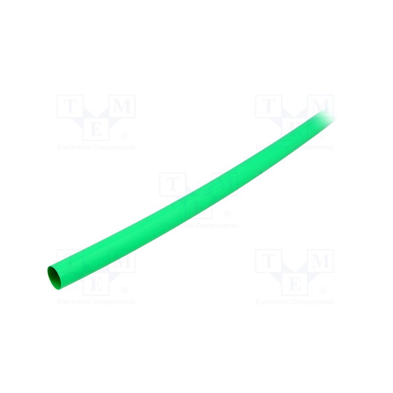 1 pcg x ALPHA WIRE - FIT2211/2 GREEN 5X4 FT -AS - Heat shrink sleeve, 2: 1, 12.7mm, L: 1.2m, green, polyolefine, 5pcs.