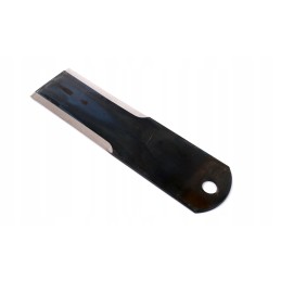 Fixed smooth forage harvester knife 195x50x3 fi 12mm Claas