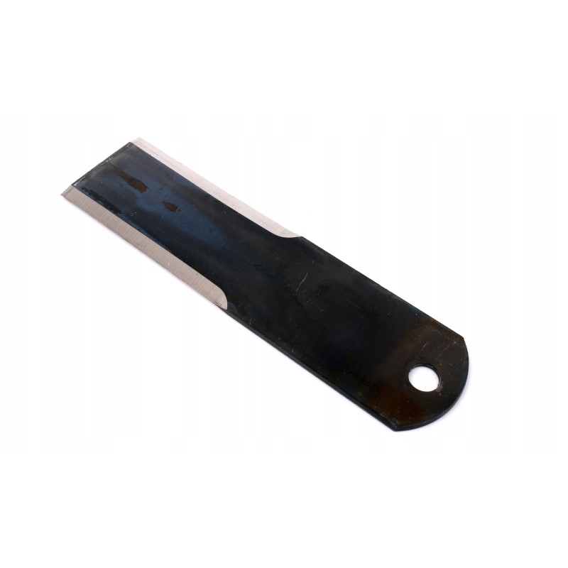 Fixed smooth forage harvester knife 195x50x3 fi 12mm Claas