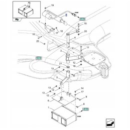 Leveling actuator sit new holland cx cr 843354