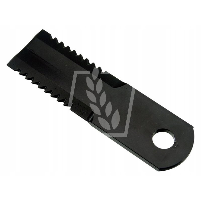 Toothed forage harvester knife 173x50x5mm fi18mm 84437624