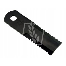 Toothed forage harvester knife 173x50x5mm fi18mm 84437624