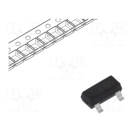 1 pcs x VISHAY - BAV70-E3-08 - Diode: switching, SMD, 70V, 0.25A, 6ns, SOT23, Ufmax: 1.25V, Ifsm: 2A