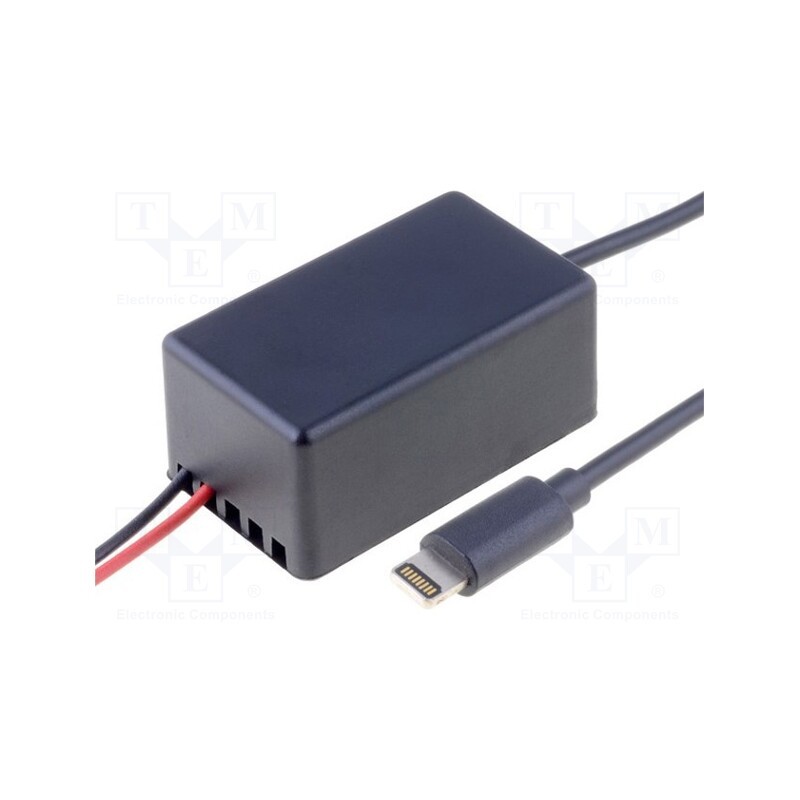 1 pcs x PER.PIC. - C0008-USB - USB power supply, Apple Lightning plug, Sup.volt: 12÷24VDC, 0.9m