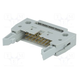 1 pcs x CONNFLY - DS1012-16LNN0A - Plug, IDC, male, PIN: 16, with ejector, IDC, for ribbon cable, 3A