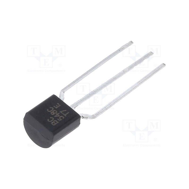 1 pcs x DIOTEC SEMICONDUCTOR - BC548C - Transistor: NPN, bipolar, 30V, 0.1A, 500mW, TO92