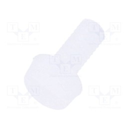 10 pcs x DREMEC - 8G201M2.5X06 - Screw, M2.5x6, 0.45, Head: cheese head, slotted, 0,7mm, polyamide