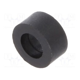 10 pcs x DREMEC - 386/3.4X03 - Spacer sleeve, cylindrical, polyamide, L: 3mm, Øout: 6mm, black