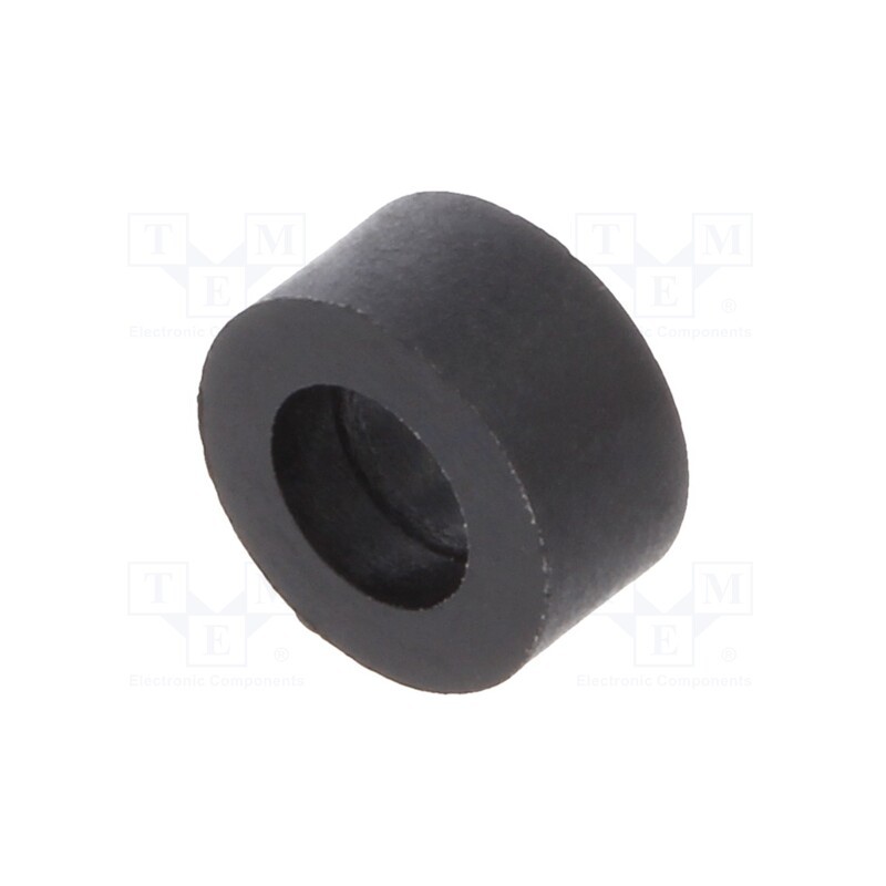 10 pcs x DREMEC - 386/3.4X03 - Spacer sleeve, cylindrical, polyamide, L: 3mm, Øout: 6mm, black