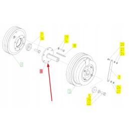 102164790 rostselmash pulley journal