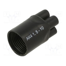 1 pcs x RADPOL - TKP4K028090802C1 - Cable breakout, 28/8mm, black, Diam.after shrinking: 9/2mm, AK