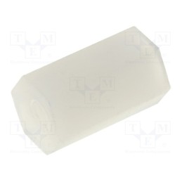 10 pcs x FIX&FASTEN - FIX-HP2-8 - Screwed spacer sleeve, hexagonal, polyamide, M2, L: 8mm