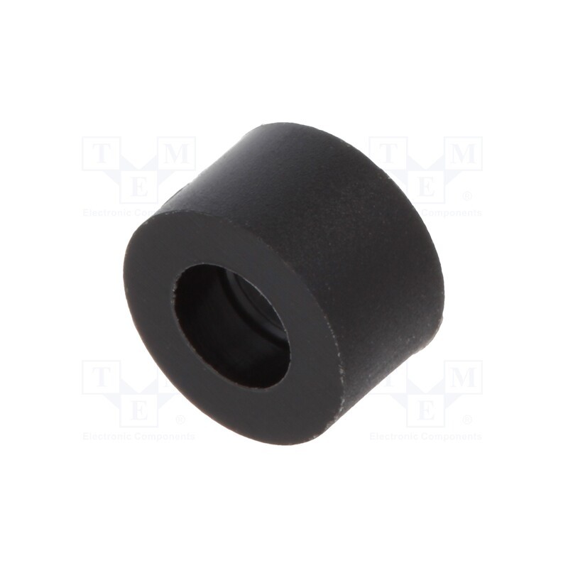 10 pcs x DREMEC - 385/2.7X03 - Spacer sleeve, cylindrical, polyamide, L: 3mm, Øout: 5mm, black