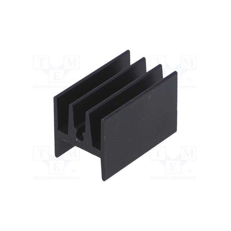 1 pcs x STONECOLD - HS-115 - Heatsink: extruded, H, TO220, black, L: 25mm, W: 15mm, H: 17mm, screw