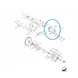 Electric motor new holland tc 84043540 cnh