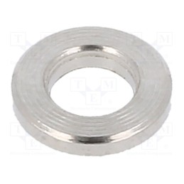 10 pcs x DREMEC - 316/3.2X01 - Spacer sleeve, 1mm, cylindrical, brass, nickel, Out.diam: 6mm