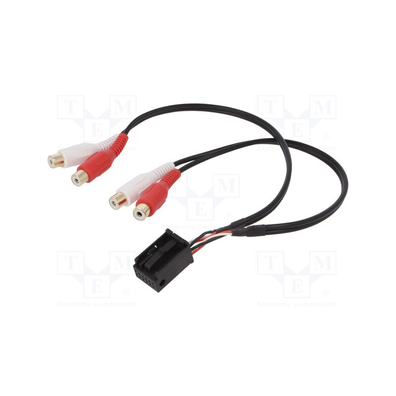 1 pcs x 4CARMEDIA - AUX-VW.02 - Aux adapter, RCA, Audi,Seat,VW,Škoda, Line out