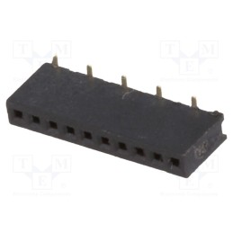 1 pcs x CONNFLY - DS1065-02-1*10S8BS1 - Socket, pin strips, female, PIN: 10, straight, 1.27mm, SMT, 1x10
