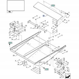 New Holland CX CR 84073389 CNH shaker cover