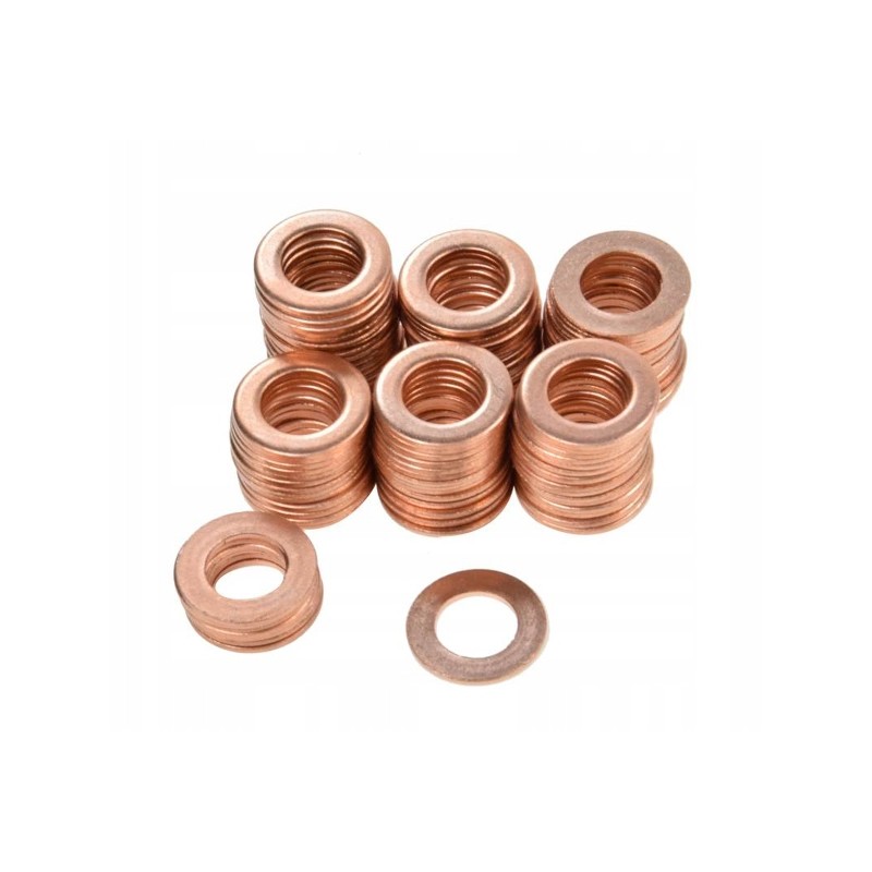 Copper washer fi8x14, pack of 100 pcs c360 c330