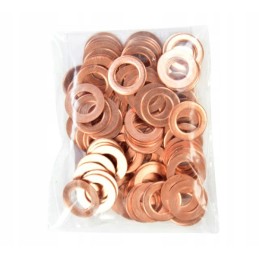 Copper washer fi8x14, pack of 100 pcs c360 c330