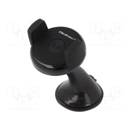 1 pcs x QOLTEC - 51226 - Phone holder, black, for windscreen, 5W, 5V/1A, Len: 1m, W: 113mm
