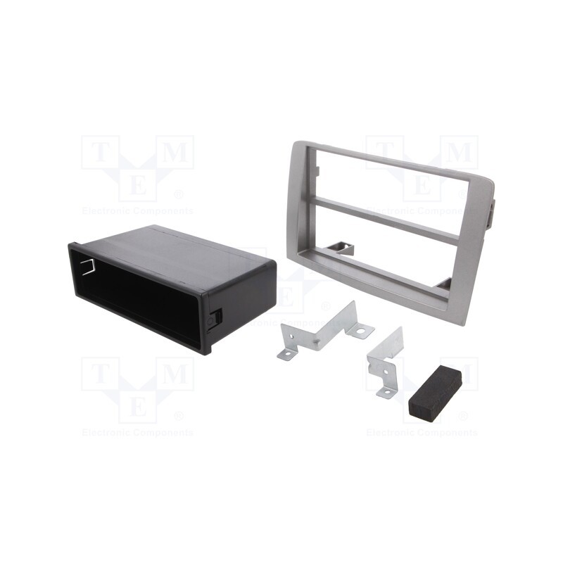 1 pcs x PER.PIC. - MA42003.2-05 - Radio frame, Fiat,Lancia, 2 ISO, silver