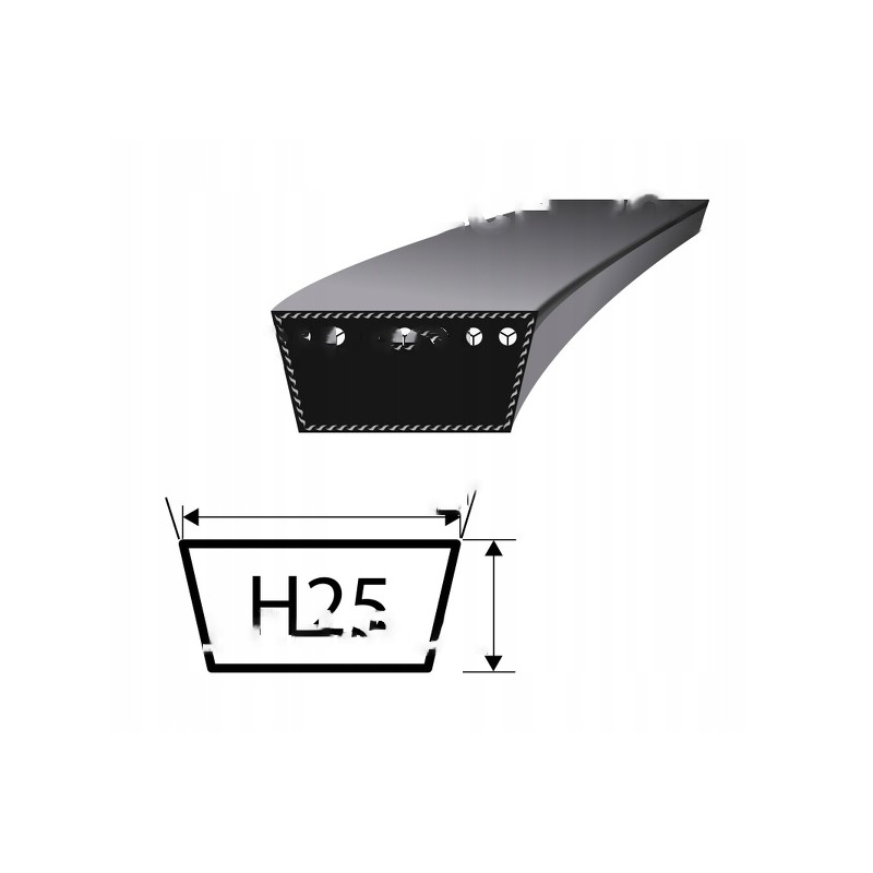 V-belt yellow bizon h25 1731 stomil sanok z