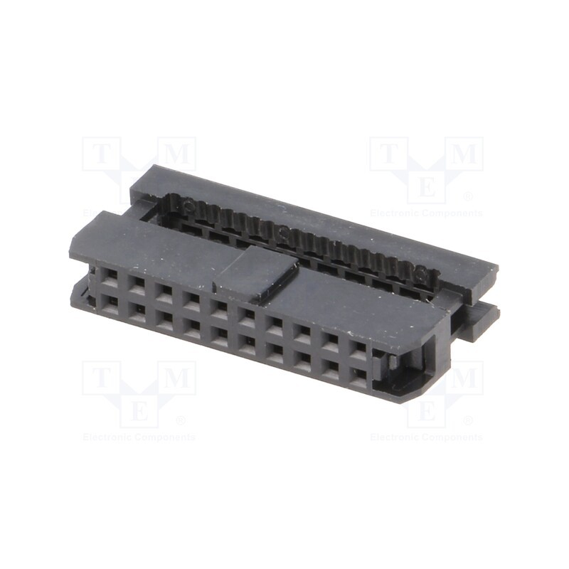 1 pcs x Amphenol Communications Solutions - T826120A100CEU - Plug, IDC, female, PIN: 20, without strain relief, IDC, 1mm, black