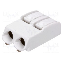 1 pcs x WAGO - 2060-452/998-404 - Connector: plug-in, 2060, 4mm, ways: 2, 24AWG÷18AWG, 0.2÷0.75mm2