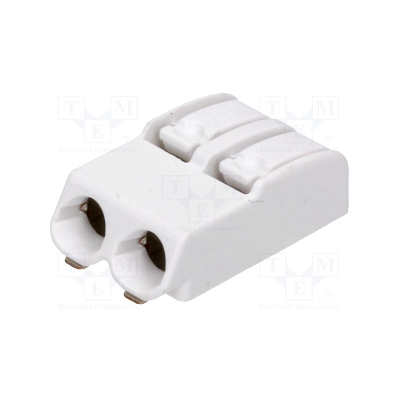 1 pcs x WAGO - 2060-452/998-404 - Connector: plug-in, 2060, 4mm, ways: 2, 24AWG÷18AWG, 0.2÷0.75mm2
