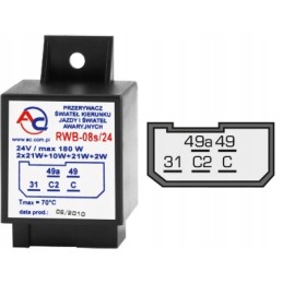 Light interrupter rwb 08s 24v star jelcz