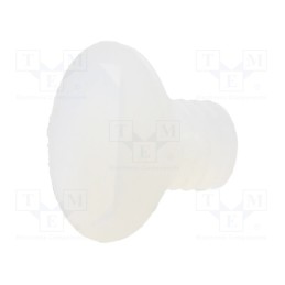 10 pcs x DREMEC - 8G202M4X06 - Screw, M4x6, 0.7, Head: countersunk, slotted, 1,3mm, polyamide