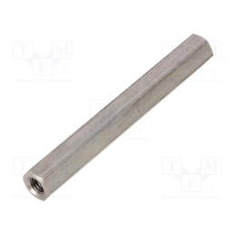 10 pcs x DREMEC - 148X65 - Screwed spacer sleeve, 65mm, Int.thread: M5, hexagonal