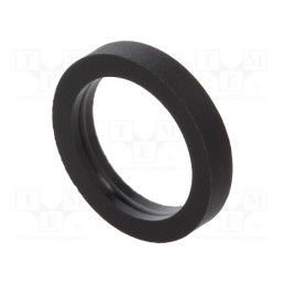 10 pcs x DREMEC - 3812/9.1X02 - Spacer sleeve, cylindrical, polyamide, L: 2mm, Øout: 12mm, black