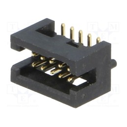1 pcs x CONNFLY - DS1031-14-10S8B - Socket, IDC, male, PIN: 10, straight, SMT, gold flash, 1.27mm