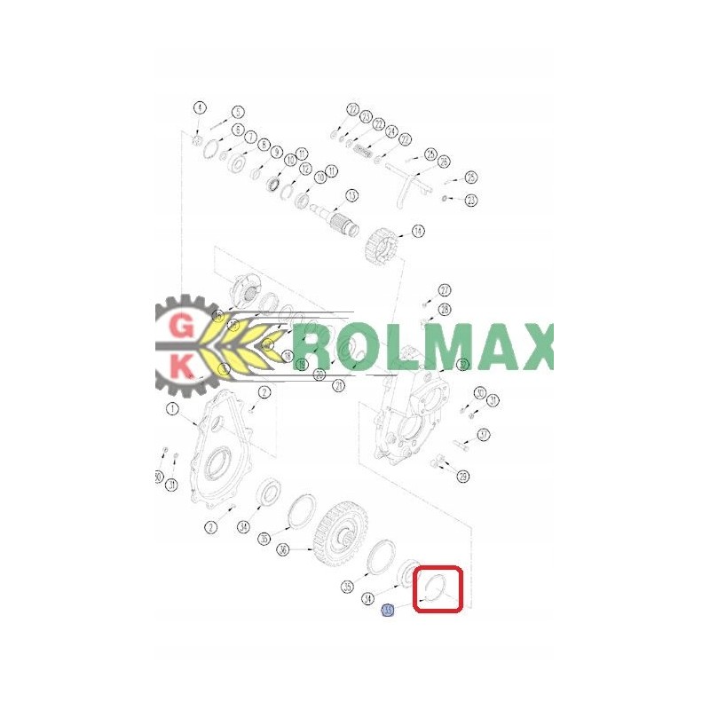 Spring ring New Holland Case 42447