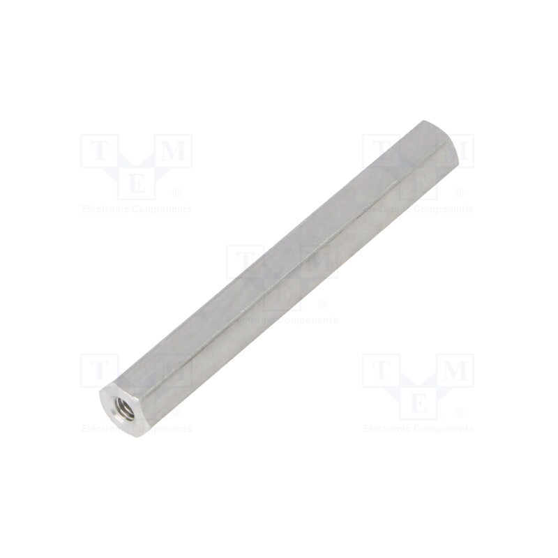 10 pcs x DREMEC - 132X40 - Screwed spacer sleeve, 40mm, Int.thread: M2,5, hexagonal