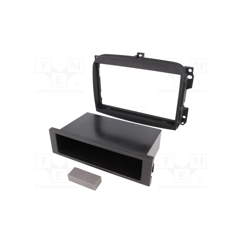 1 pcs x PER.PIC. - MA26022 - Radio frame, Fiat, 2 DIN, black