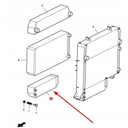 La322962450 hydraulic oil cooler