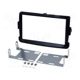 1 pcs x PER.PIC. - MA23002.2/T+KIT - Radio frame, Dacia, 2 DIN, black gloss