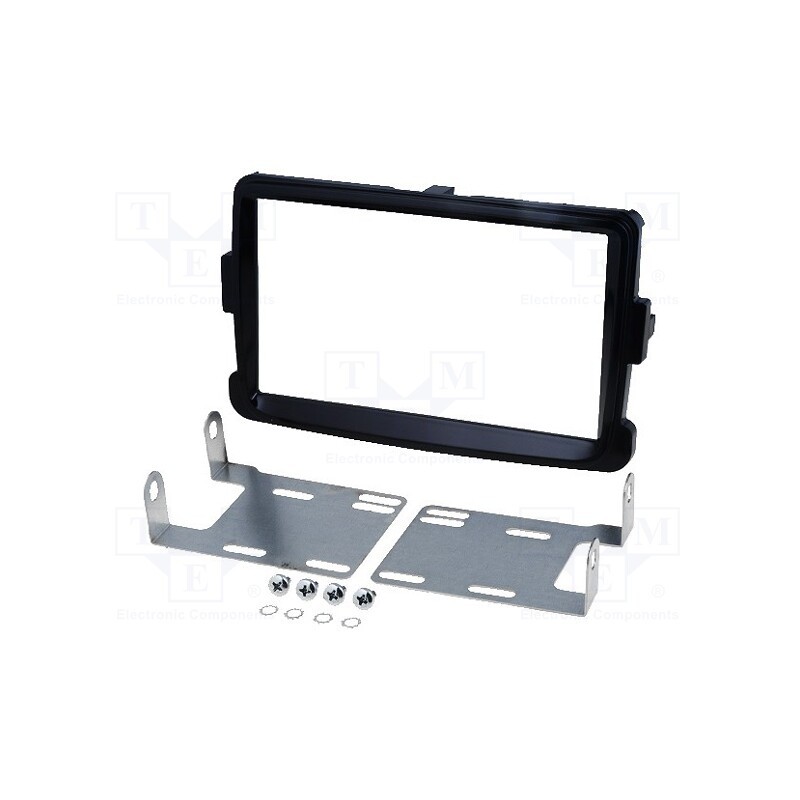 1 pcs x PER.PIC. - MA23002.2/T+KIT - Radio frame, Dacia, 2 DIN, black gloss
