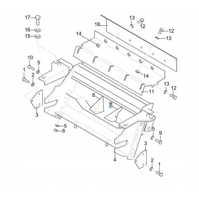 New Holland fx 84001328 cnh forage harvester blade