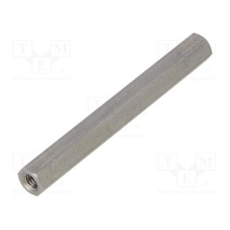 10 pcs x DREMEC - 148X70 - Screwed spacer sleeve, 70mm, Int.thread: M5, hexagonal